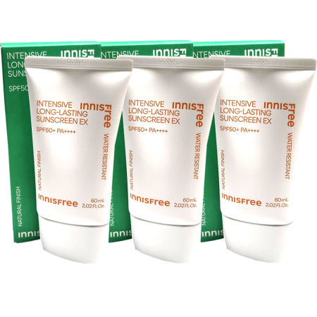 New 이니스프리 인텐시브 롱래스팅 선스크린 EX SPF50+PA++++ 60ml x3개