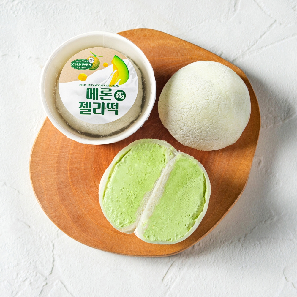 콜드팜 메론 젤라떡 찹쌀떡 젤라또 아이스크림 - 상세 이미지 2