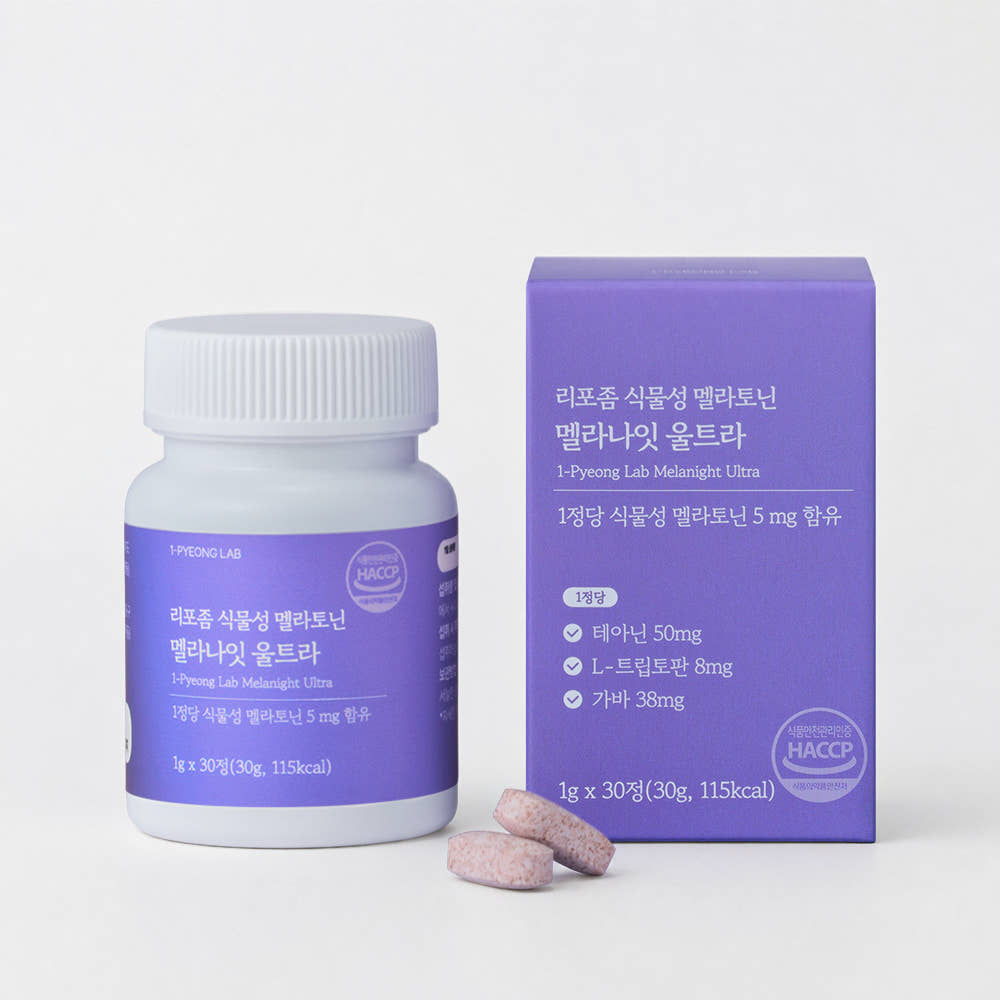 리포좀 식물성 멜라토닌 5mg 30정 (10,900원/무료배송)