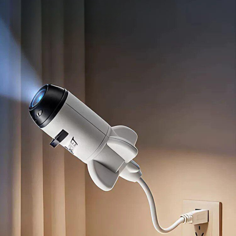 별빛 무드등 침실 LED 수면등 우주 스페이스 은하 갤럭시 프로젝터 천장조명 클래식화이트로켓 별 9개 은하 5개 공룡 6개 - 상세 이미지 3