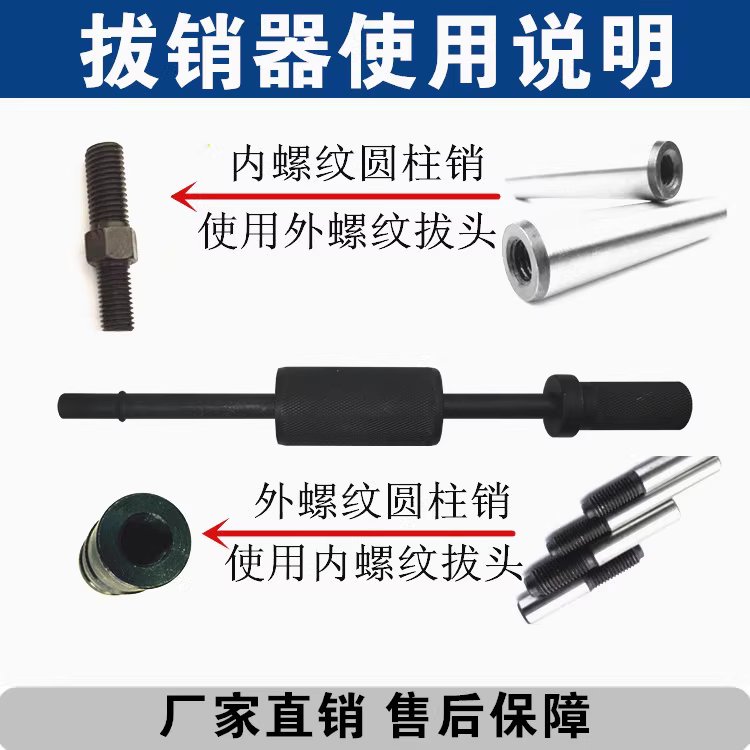 수동 볼트 리무버 추출기 핀 용품 나사 내외부 풀러 테이퍼 M12 - 상세 이미지 4
