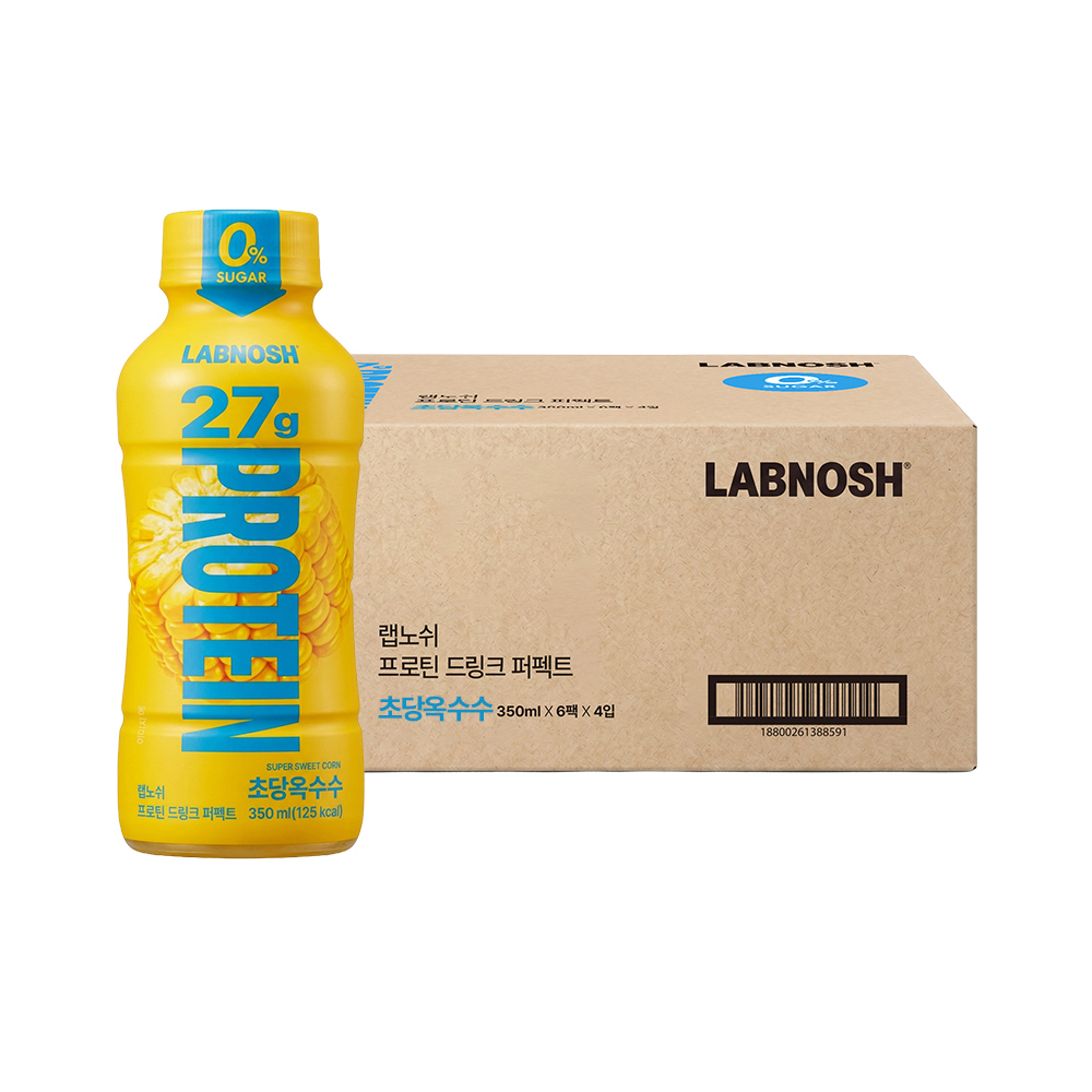 랩노쉬 프로틴 드링크 퍼펙트 초당옥수수, 350ml, 24개 - 상품 이미지