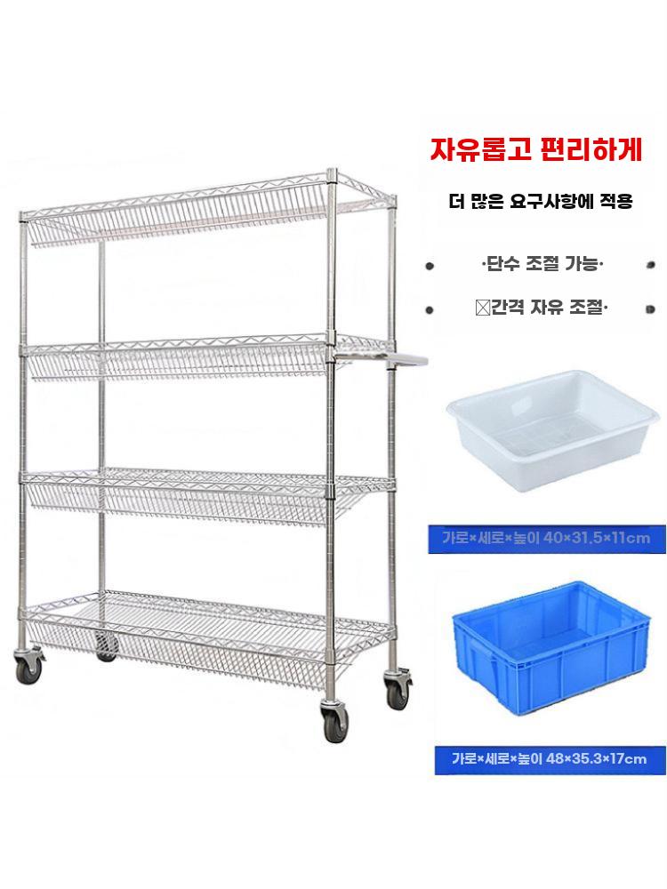 창고 물류 선반 고중량랙 적재 조립식 보관 이동식 106x45x160cm - 상세 이미지 2