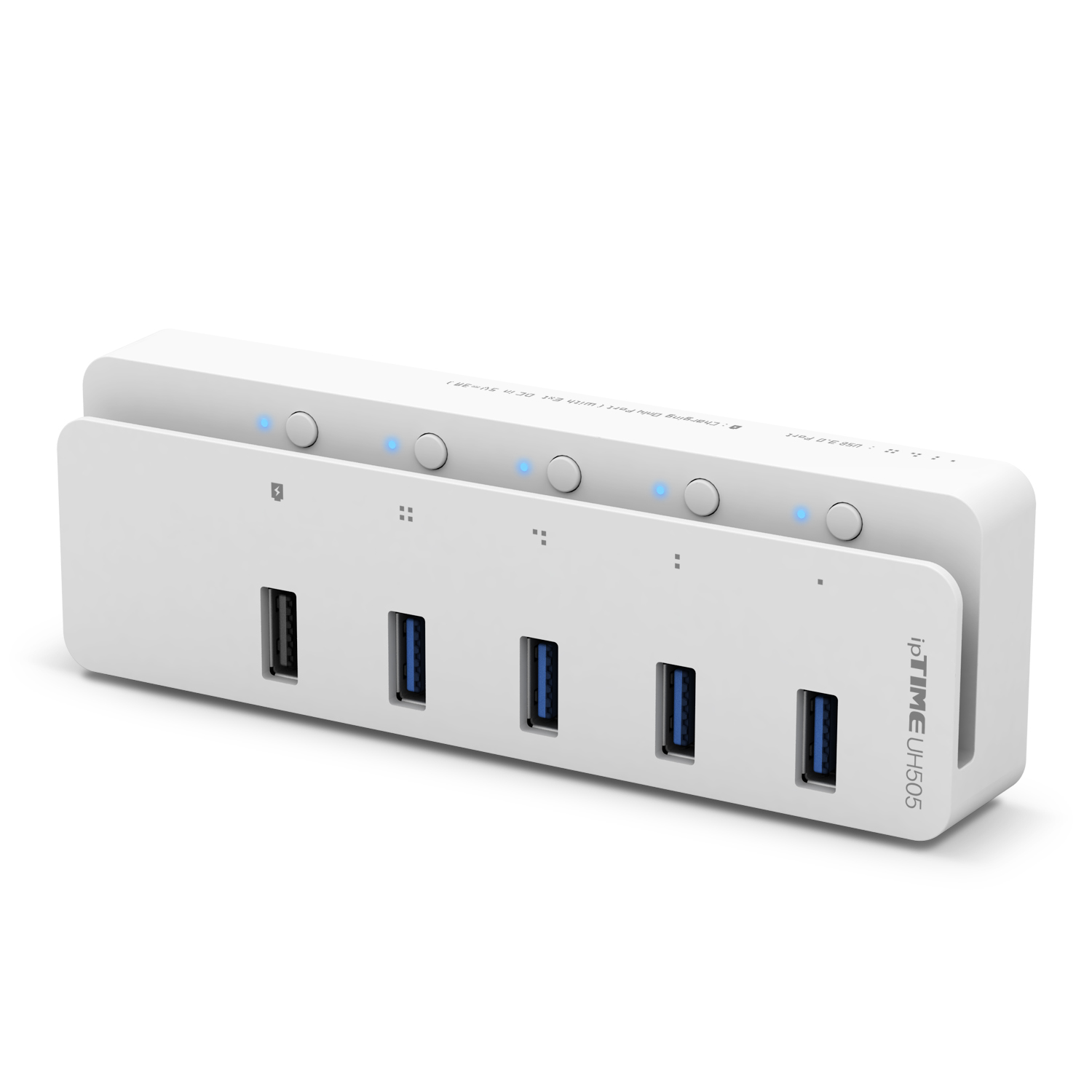 ipTIME UH505 5포트 USB허브 개별전원 무전원 동시가능 5V어댑터 USB3.0 이미지 6