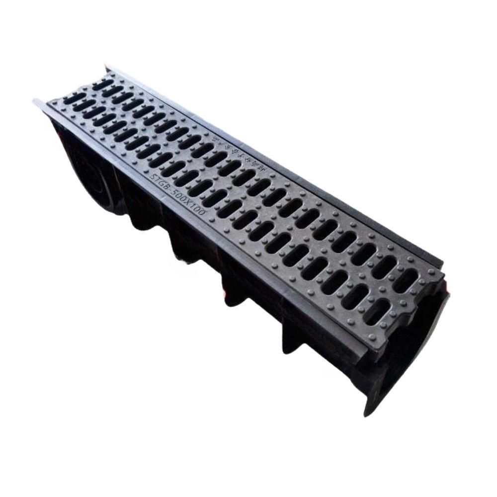 배수로 수로관 트렌치 덮개 우수관 우수 하수관 100x100x500mm - 상품 이미지