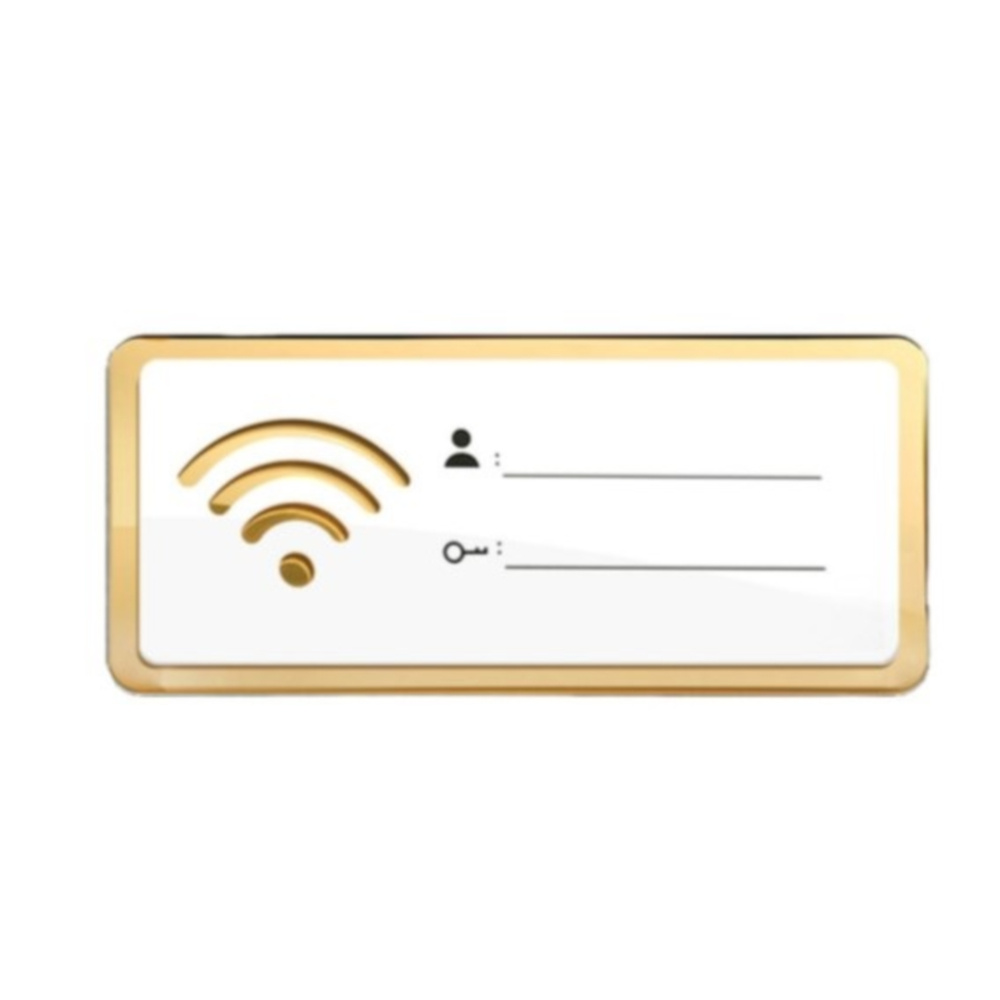 와이파이 안내판 wifi 비밀번호 아크릴 표지판 비번 직사각 알림판 식당 카페 - 상품 이미지