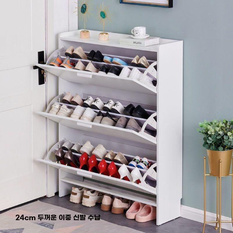 틈새 신발장 가정용 원룸 정리 현관 수납장 사무실 길이 50x두께 17x높이 115cm 모으다 - 상세 이미지 4