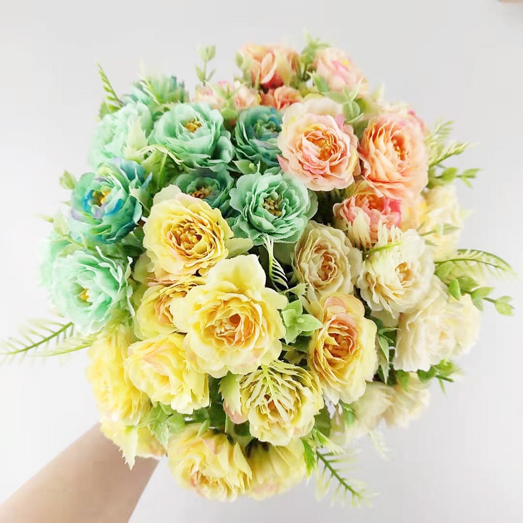 가더GADE AA1 티로즈 부쉬 28cm 장미 인테리어조화 플라워 리스재료 촬영소품 성묘꽃 - 상품 이미지