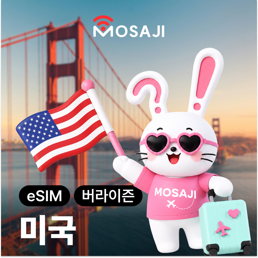 미국 이심 버라이즌 eSIM 하와이 캐나다 칸쿤 E심 무제한 7일 매일2GB