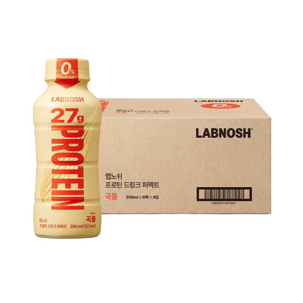 랩노쉬 프로틴 드링크 퍼펙트 곡물, 350ml, 24개 - 상품 이미지