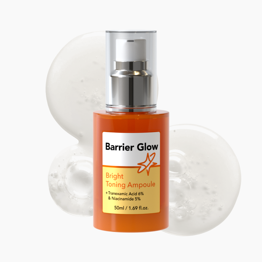 배리어글로우 나이아신아마이드 미백 기미잡티 개선 광토닝 앰플 50ml + 10ml - 상품 이미지
