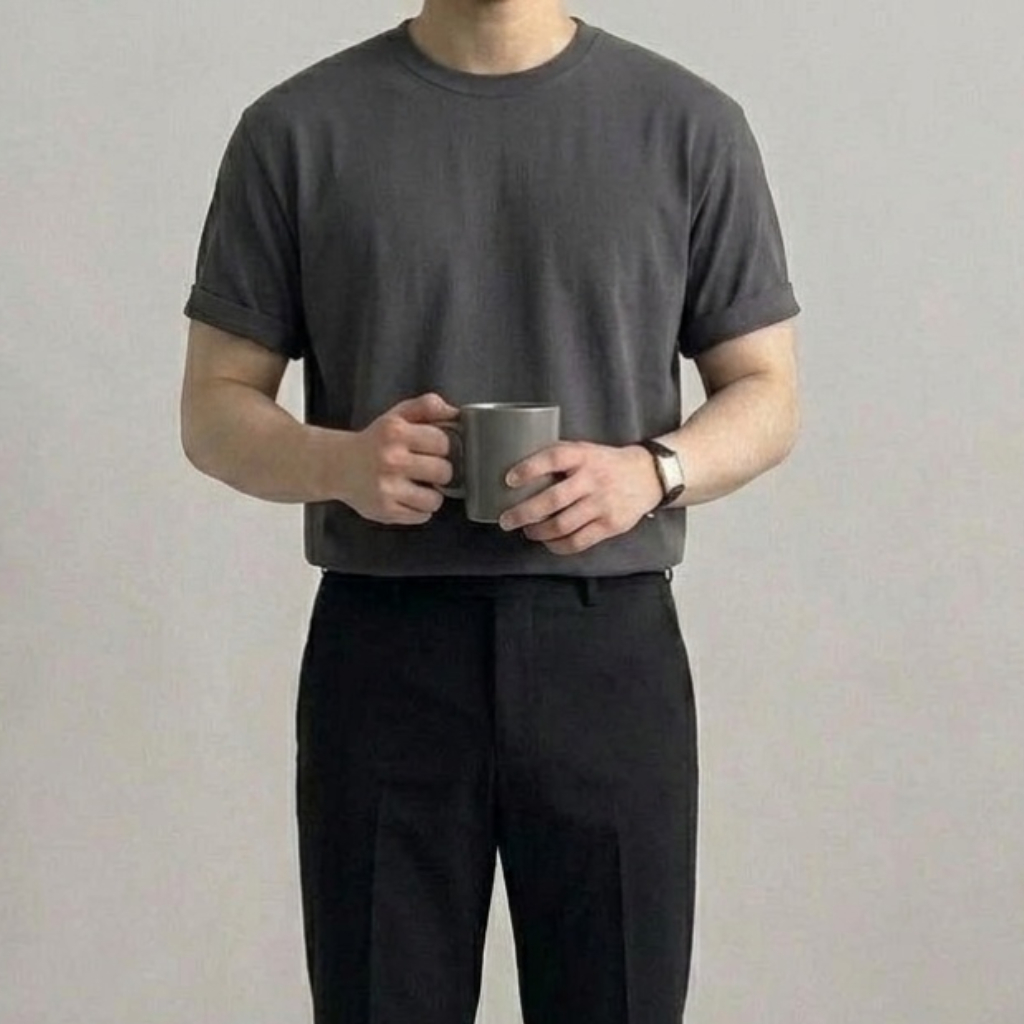 10수반팔티 두꺼운반팔티 - 상세 이미지 3