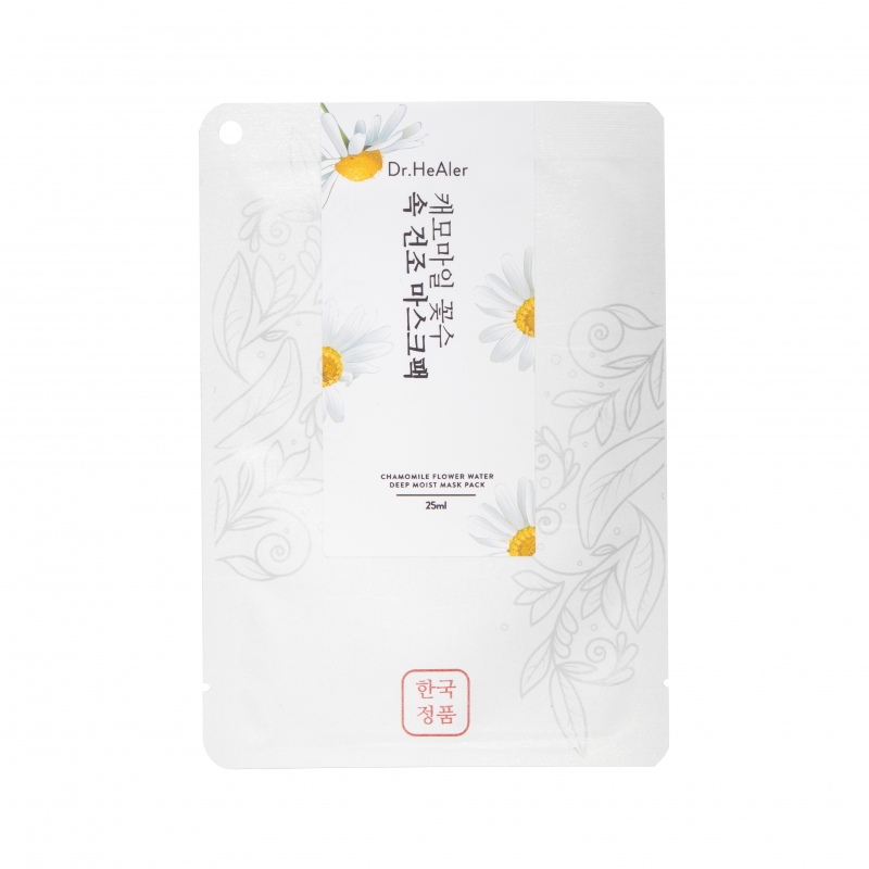 닥터힐러 캐모마일 꽃수 스킨부스터 속건조 마스크팩 10매 세트 - 상품 이미지