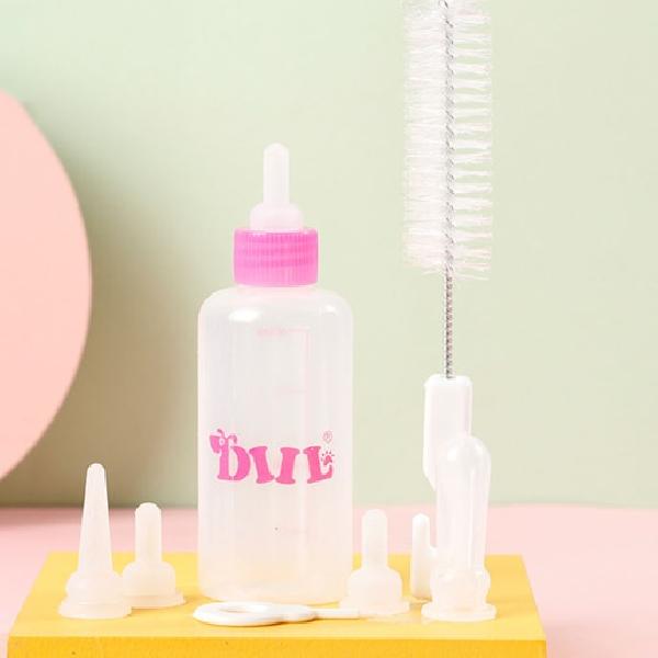 60ml 세트 휴대용 새끼 고양이 젖병 애완 반려동물 젖병 강아지 - 상품 이미지