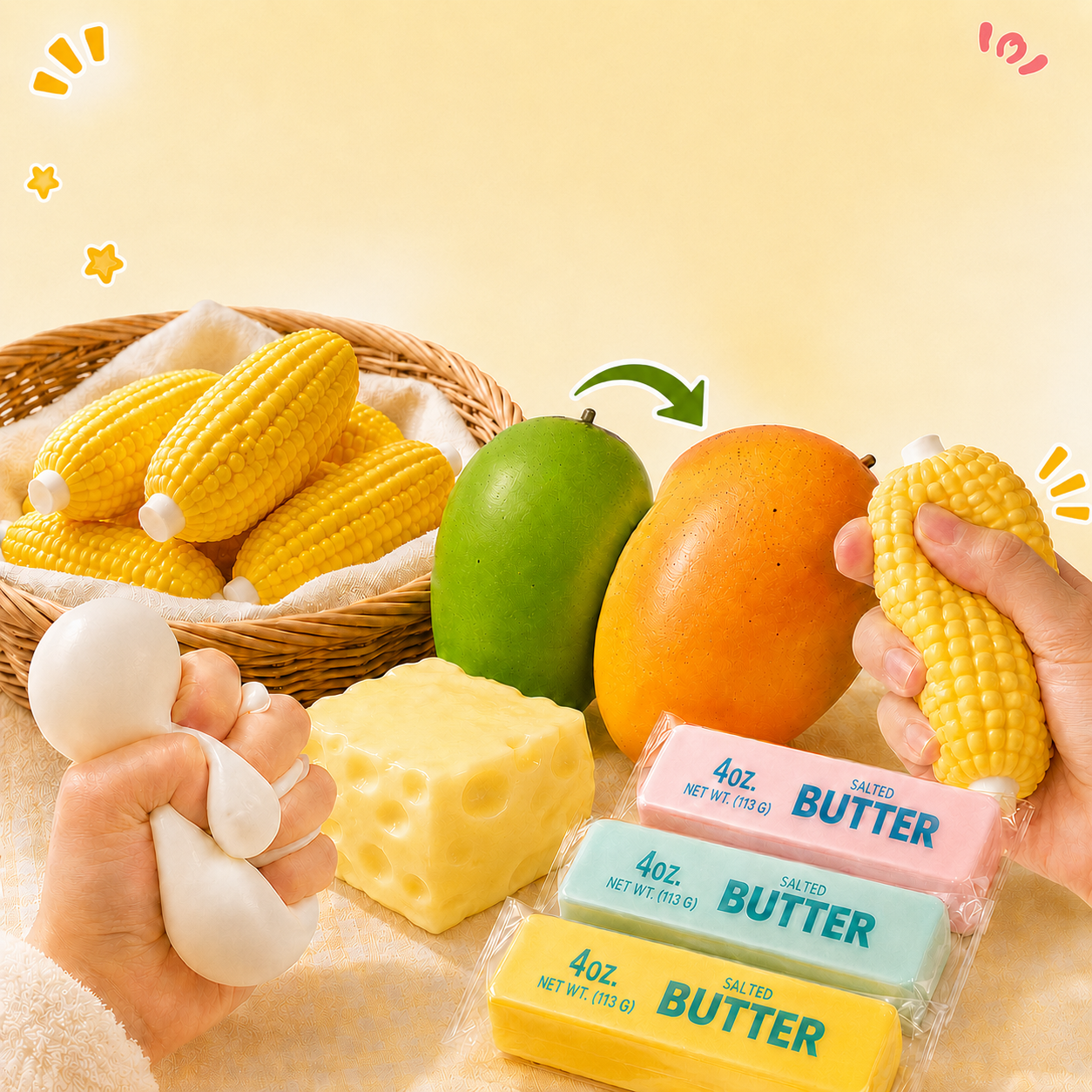 크런치 말랑이 슬랑이 스트레스볼 슬라임 스퀴시 상품 이미지