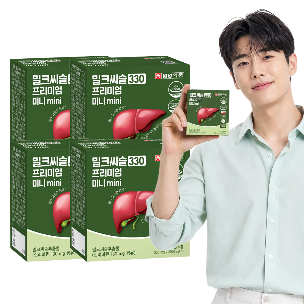 일양약품 간건강 밀크씨슬 실리마린 미니 30정, 4개 - 상품 이미지