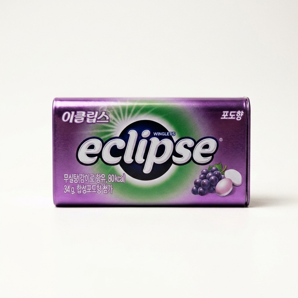이클립스 캔디 무설탕 금연사탕 입냄새제거 포도, 31g, 5개 - 상품 이미지