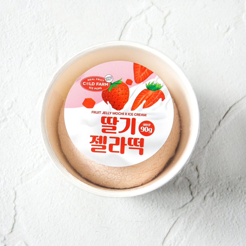 콜드팜 딸기 젤라떡 찹쌀떡 젤라또 아이스크림 - 상세 이미지 3