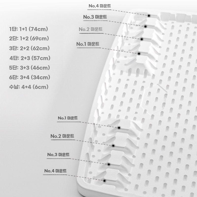 접이식 간이 테이블 책상 야외 가정용 휴대용 경량 컴퓨터 화이트 - 상세 이미지 5