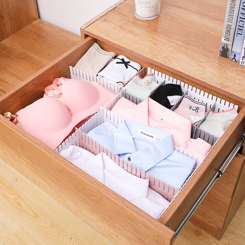 유연한PP자유조절 맞춤길이조절수납정리서랍칸막이 DIY수납공간분할서랍정리대 7cm 2p - 상세 이미지 2