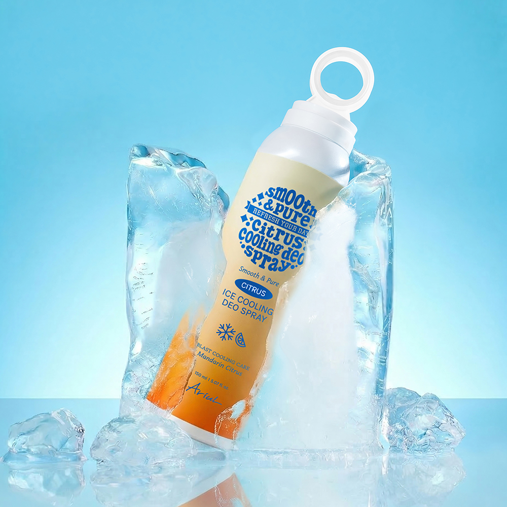 아리얼 스무스 앤 퓨어 아이스 쿨링 데오 스프레이 만다린 시트러스 150ml - 상품 이미지
