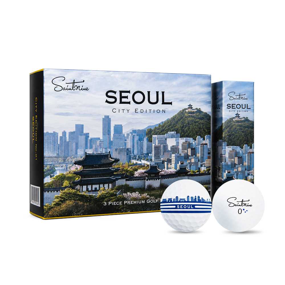 세인트나인 서울 시티 에디션 3피스 골프공 12구 - 상품 이미지