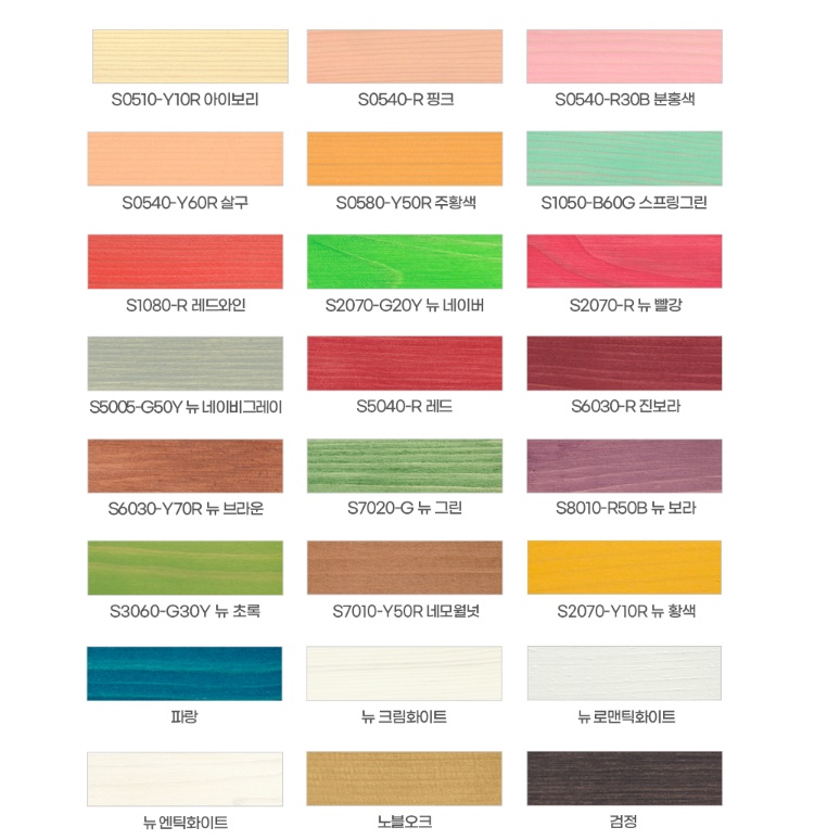 목공방 소량 컬러바니쉬 500ml 원목 목재 컬러코팅 수용성바니쉬 - 상세 이미지 3