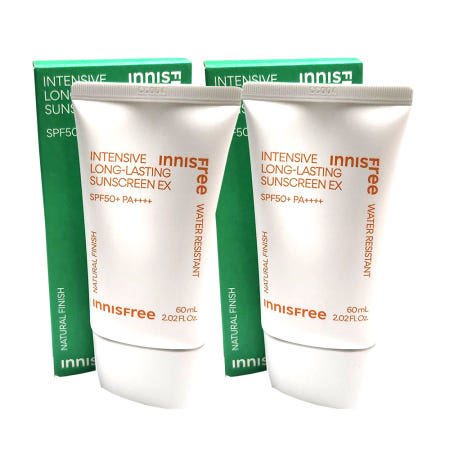 New 이니스프리 인텐시브 롱래스팅 선스크린 EX SPF50+PA++++ 60ml x2개