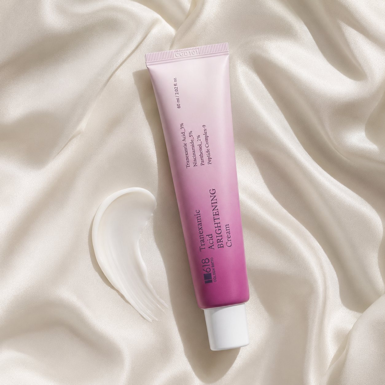 1.618 트라넥삼산 브라이트닝 크림 멜라제로 판테놀 미백 60ml, 1개 - 상세 이미지 5