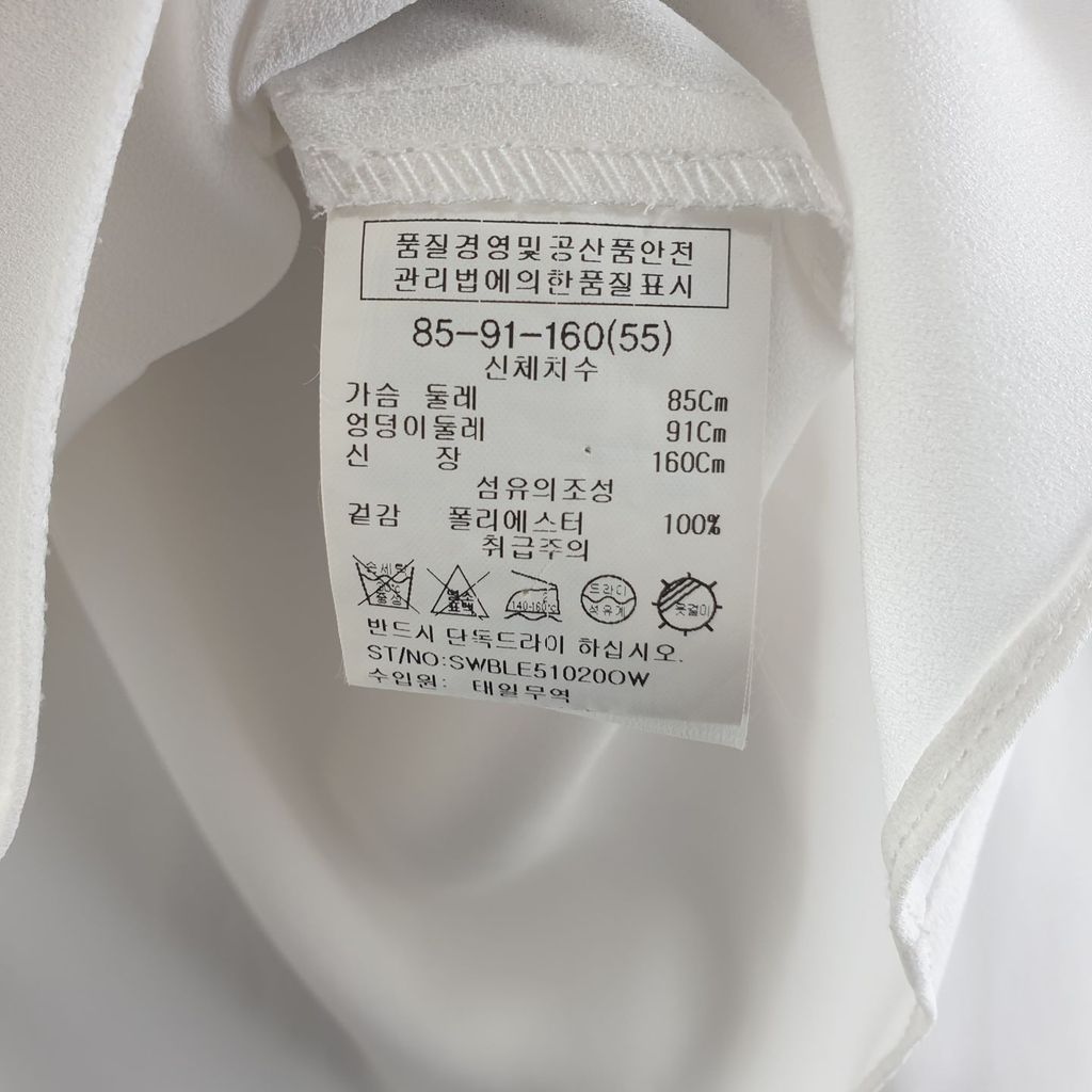 쉬즈미스 화이트 여자 블라우스 85-160 N9052 - 상세 이미지 4