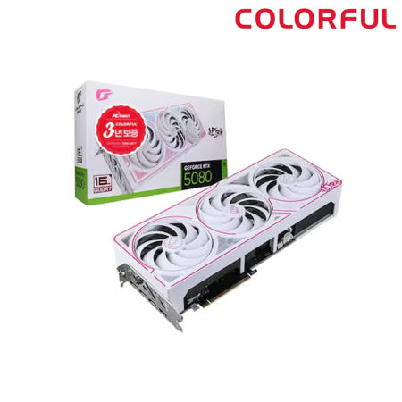컬러풀 COLORFUL iGame 지포스 RTX 5080 ULTRA OC White D7 16GB 피씨디렉트 그래픽카드 VGA