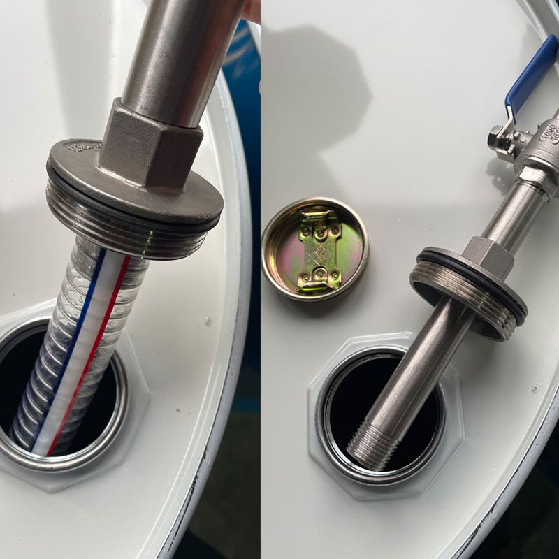 드럼통 오일 벨브 수도관 화학 오일밸브 드럼 드럼통밸브 내경 15mm - 상세 이미지 3