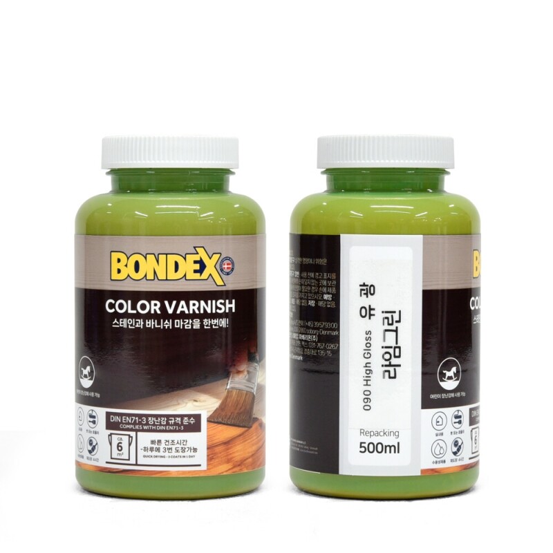 목공방 소량 컬러바니쉬 500ml 원목 목재 컬러코팅 수용성바니쉬 - 상세 이미지 5