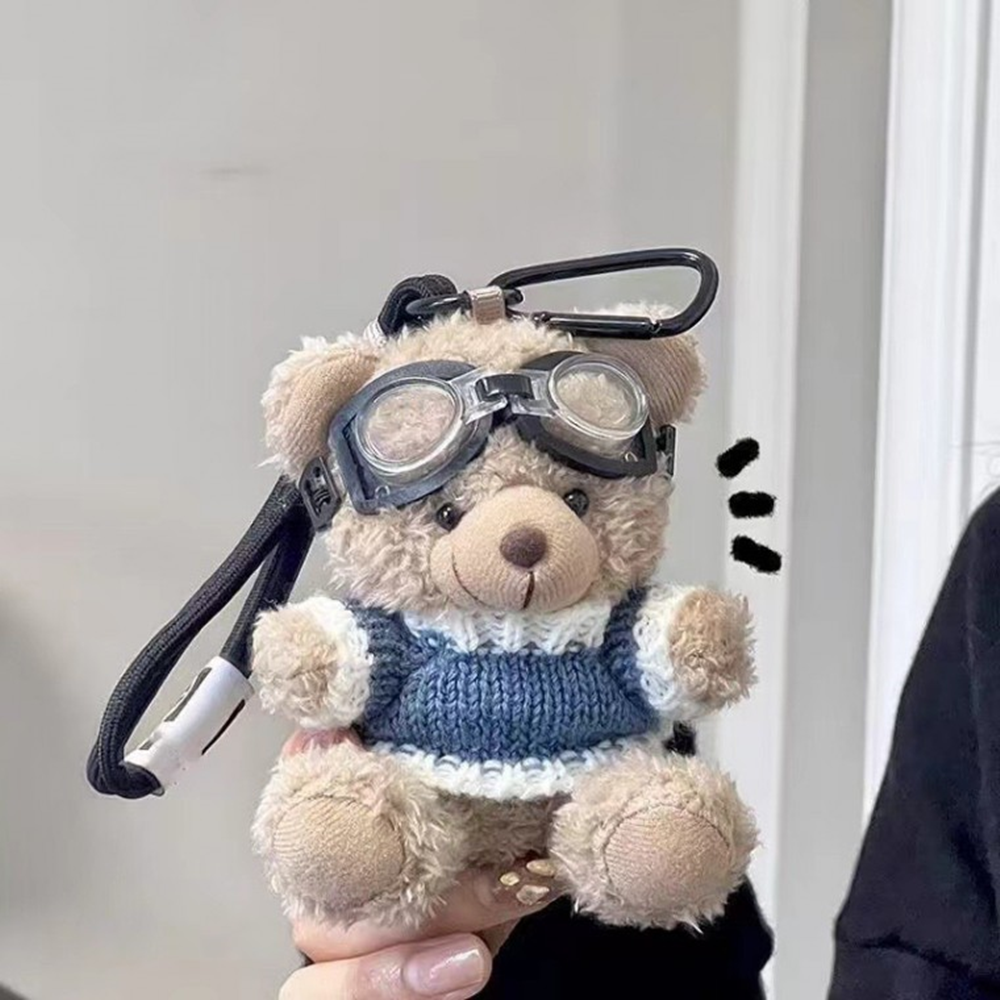 귀여운 곰 인형 키링 가방 고리 캐릭터 열쇠고리 자동차 차키링 핸드폰 장식 소품 - 상품 이미지