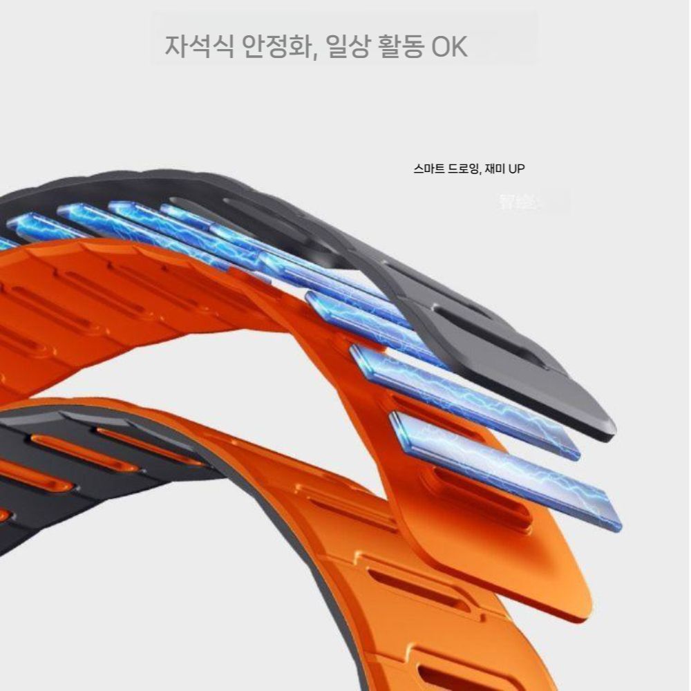 가민 포러너 170 70 스트랩 2컬러 실리콘 마그네틱 손목 자석 밴드 - 상세 이미지 2