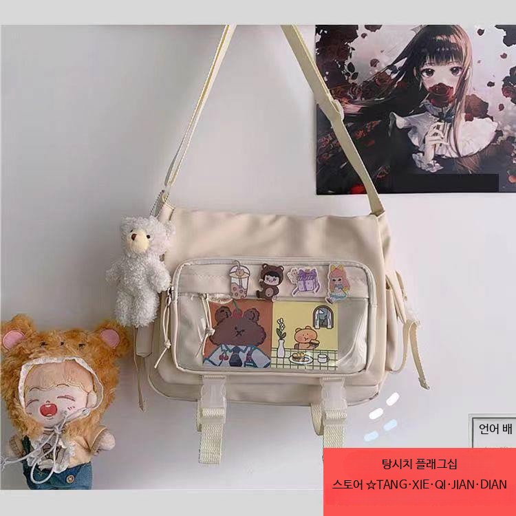 투명 인형 숄더백 크로스백 이타백 덕질 오타쿠 데코 대용량 - 상세 이미지 4