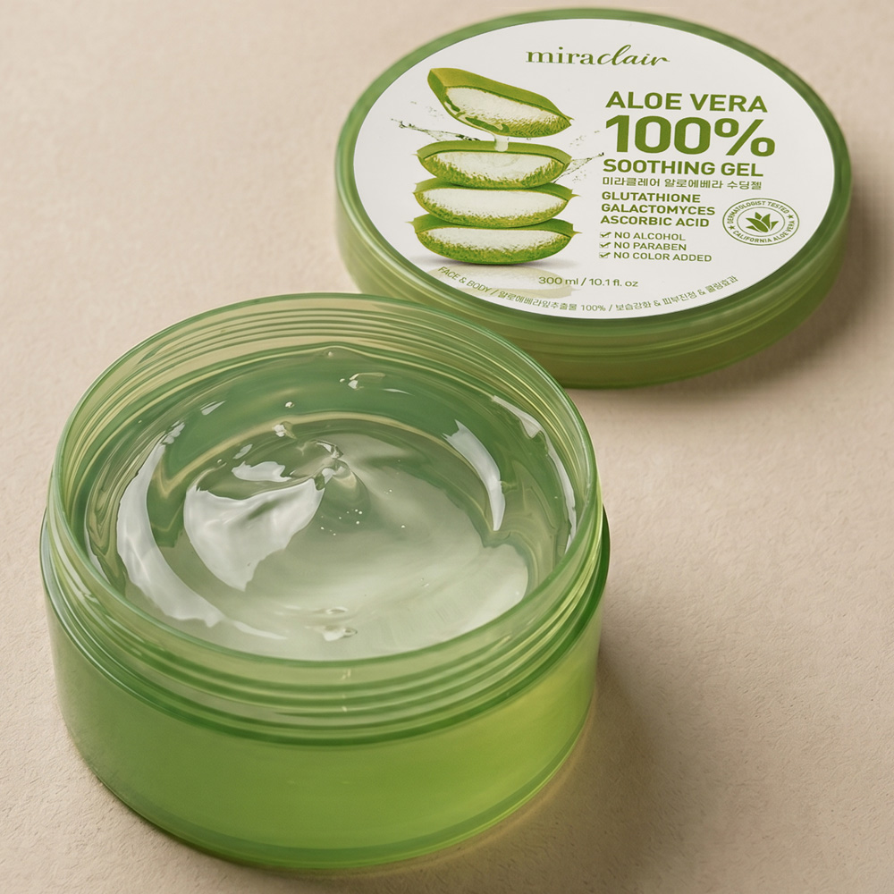 순도100% 촉촉 수분광채 무알콜 수딩젤 고보습 진정 쿨링겔 알로에베라 300ml, 1개 - 상세 이미지 4