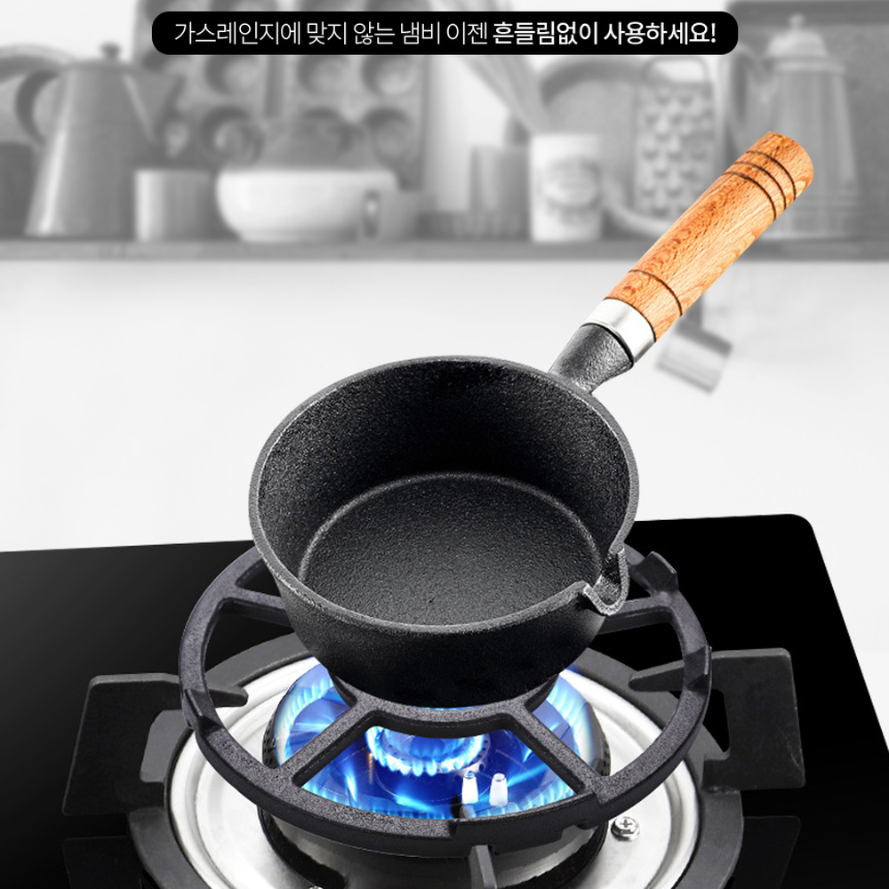 다용도주방조리화구받침대 흔들림방지가스레인지용보조삼발이 소형냄비용조리보조가스레인지받침 16cm - 상세 이미지 4