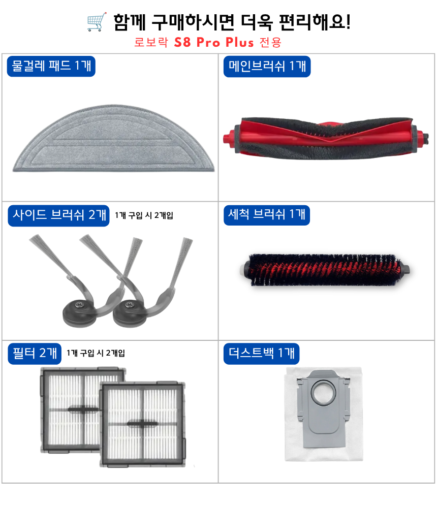 [호환] 로보락 S8 Pro Plus 소모품 먼지봉투 더스트백 10EA - 상세 이미지 2
