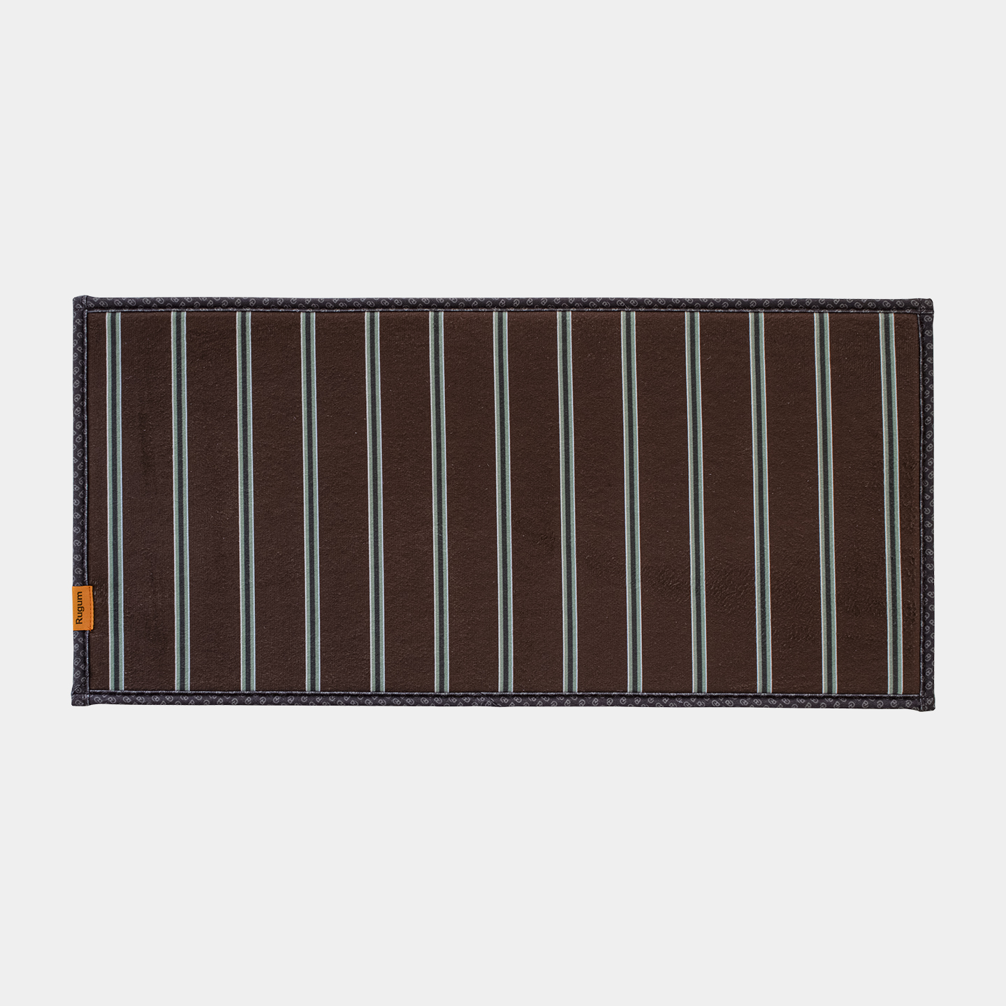 소프티 매트 홈 컬렉션 미니 발매트 극세사 미끄럼방지 세탁가능 모카스트라이프, 30x60cm - 상품 이미지