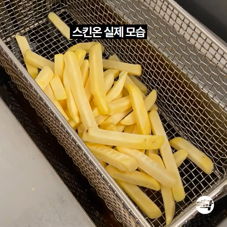GMO프리 냉동감자튀김 스킨온 코팅 크런치 막대감자 2.5kg, 1개 - 상세 이미지 3