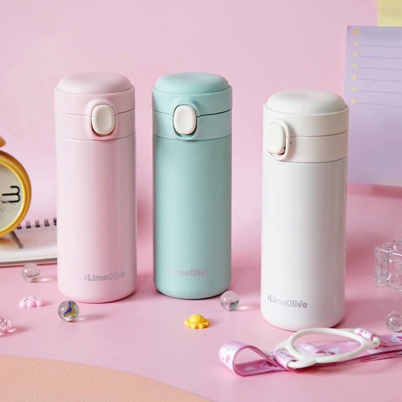 초등 원터치 텀블러 보온보냉 뮤티드 350ml, 핑크 이미지 7
