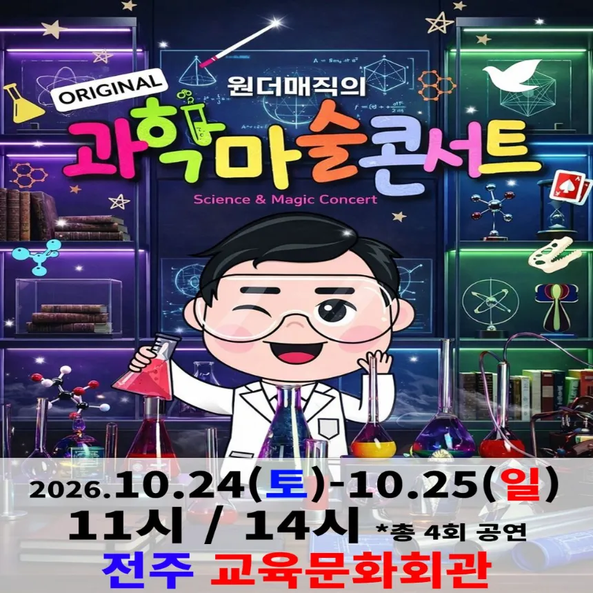 오리지널 과학마술콘서트 시즌1 (전주) | 전주학생교육문화관 공연장 by 원더매직 - 상품 이미지