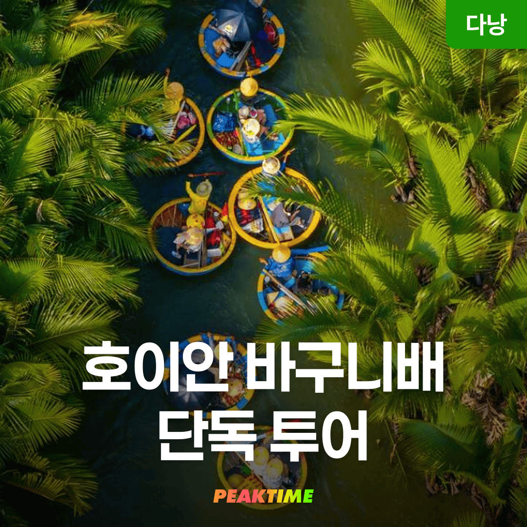 피크타임:PEAKTIME 다낭 호이안 올드타운 바구니배 투어