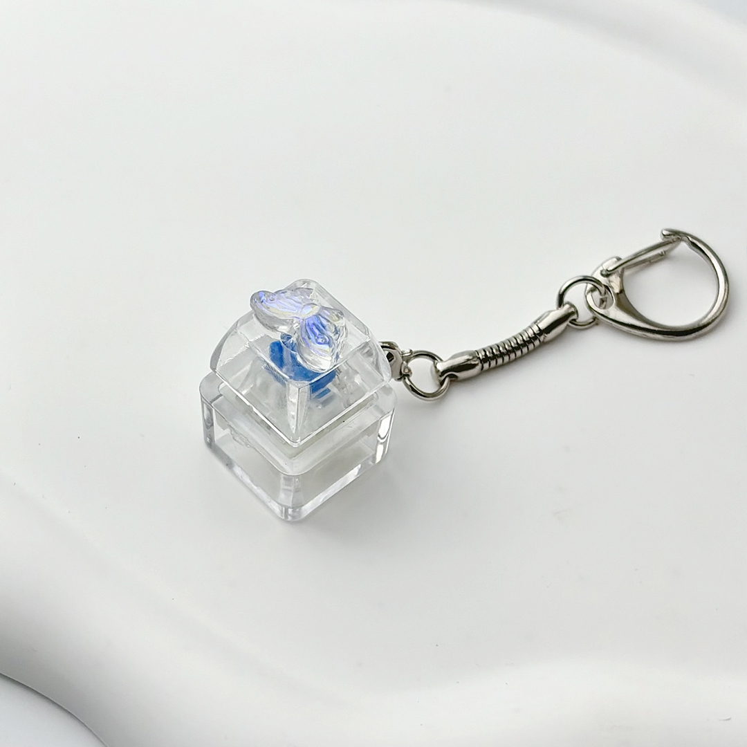 키캡키링 LED 1구 키보드 키링 킵캡 딸깍이 클리커 클릭커 딸각이 자동차 차키 키홀더 이미지 8