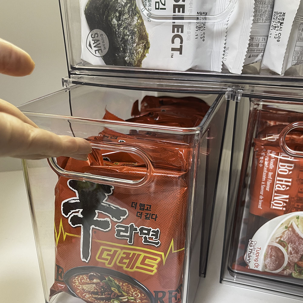 투명 서랍장 적층형 팬트리 수납함 냉장고 약 소품 정리함 - 상품 이미지