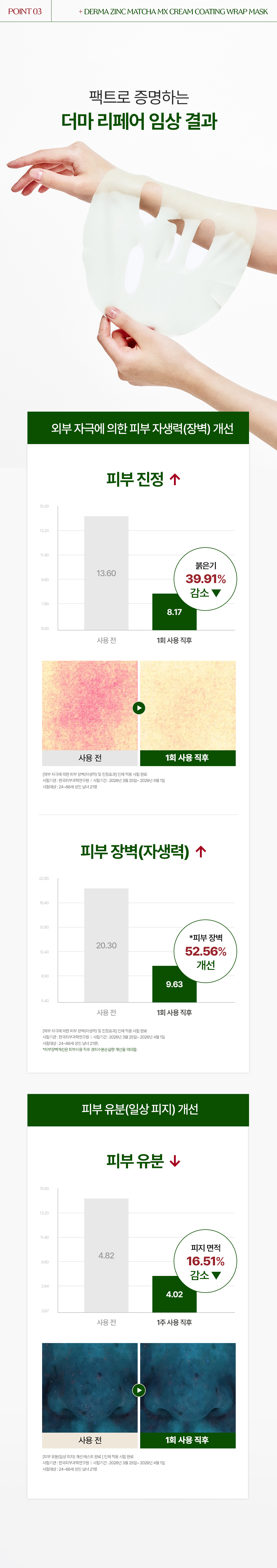 korean zinc matcha wrap sheet mask