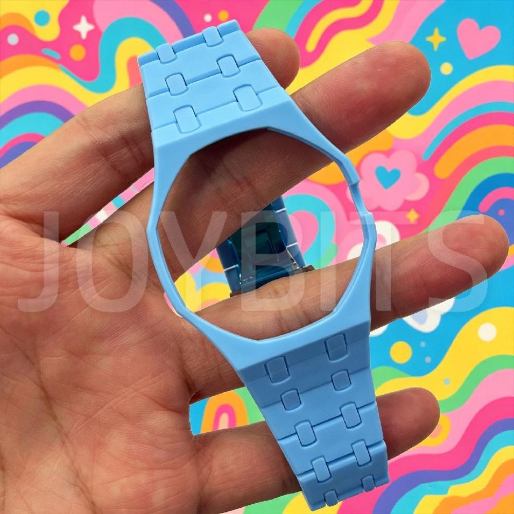 Swatch AP 협업 회중시계 호환 밴드 로얄팝 세라믹 러기드 스트랩 스틸 버터플라이 - 상세 이미지 4