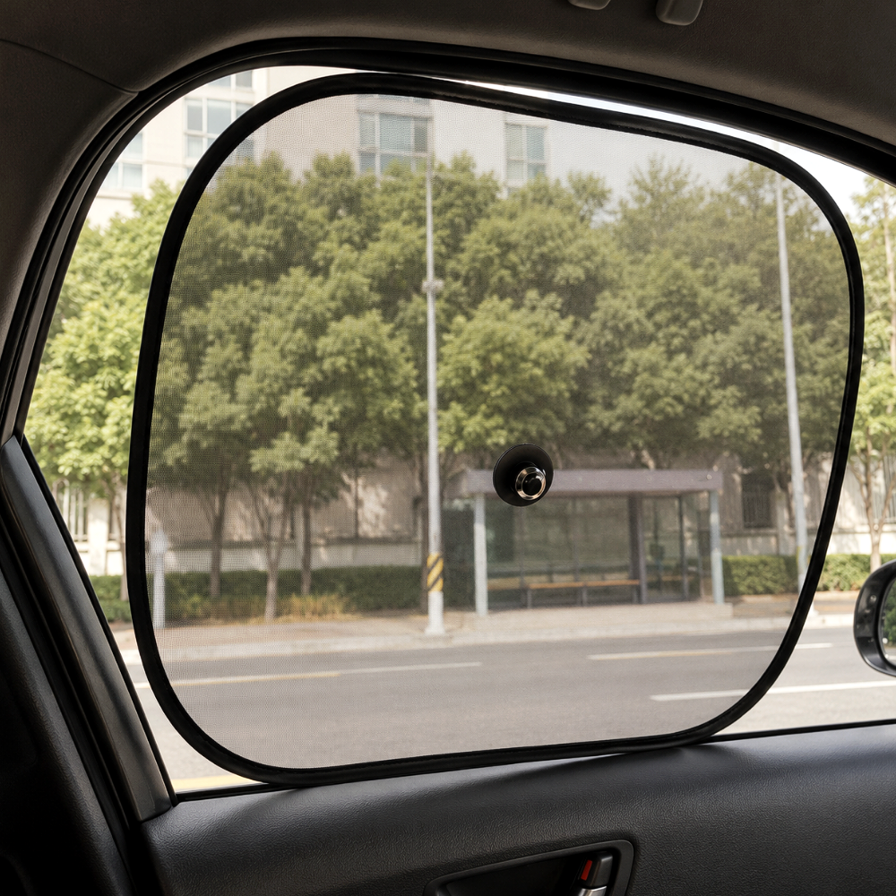 차량용 햇빛가리개 자외선차단 윈도우 커튼 선블럭 썬가드 2P세트 - 상세 이미지 4