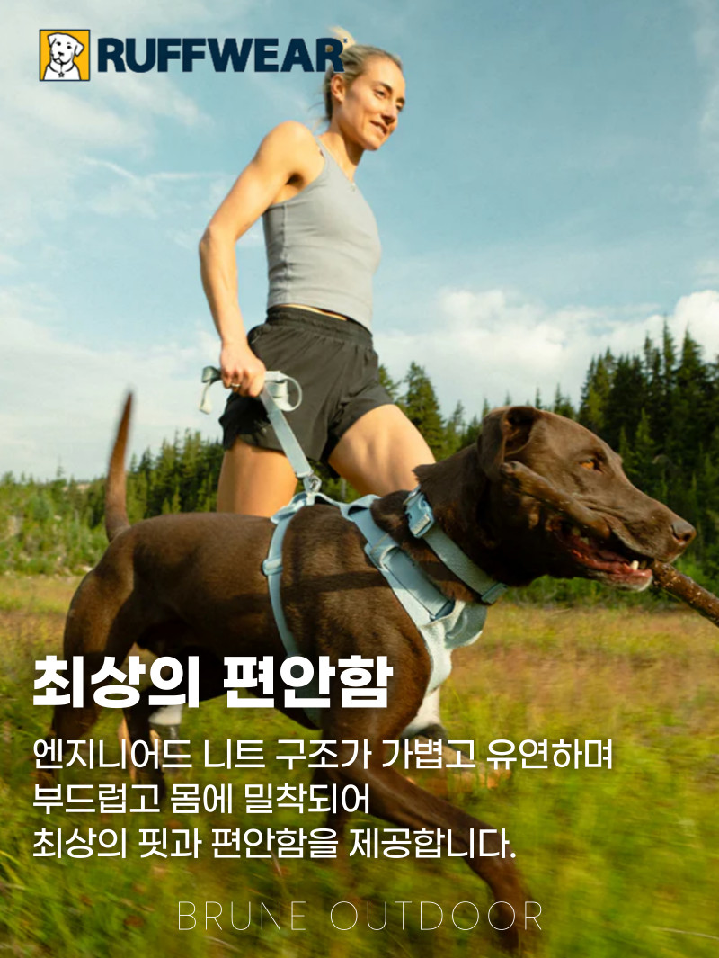 러프웨어 하네스 프론트 레인지 플렉스 강아지하네스 앞섬방지 가슴줄 소형견 중형견 대형견 판매처 상세 정보 이미지 3
